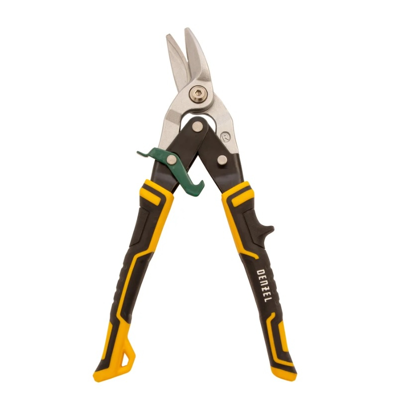 Ножницы по металлу Denzel прямой и правый рез, 270 мм 78371