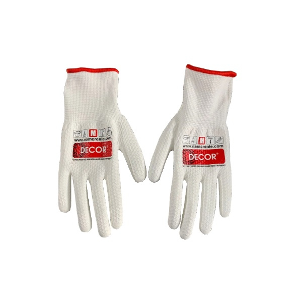 Перчатки Decor Premium прорезиненные, размер M 507-001
