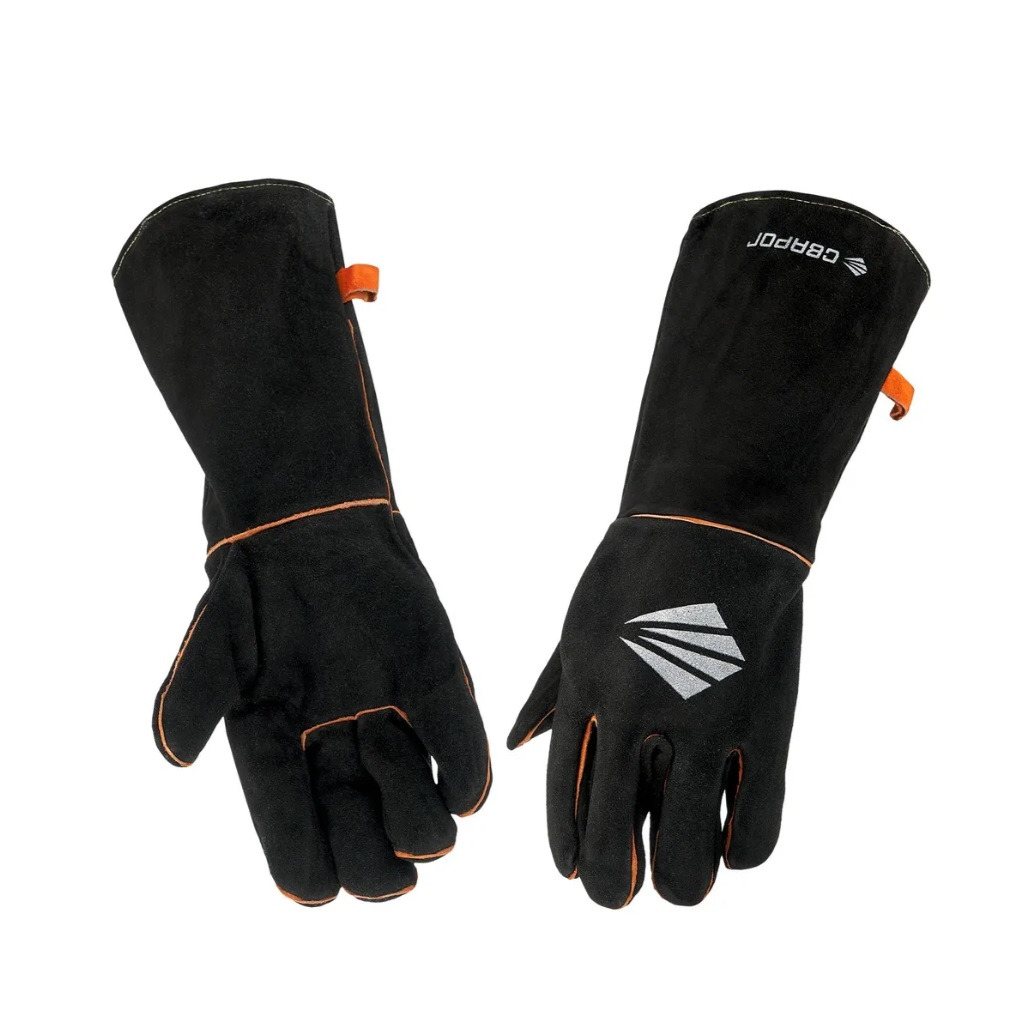 Краги защитные Сварог КС-14УЗ утепленные, с удлиненным манжетом, черные