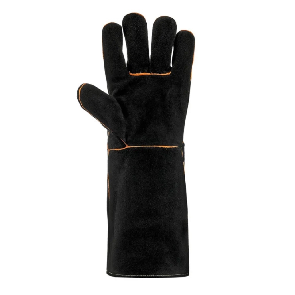 Краги защитные Сварог КС-14УЗ утепленные, с удлиненным манжетом, черные