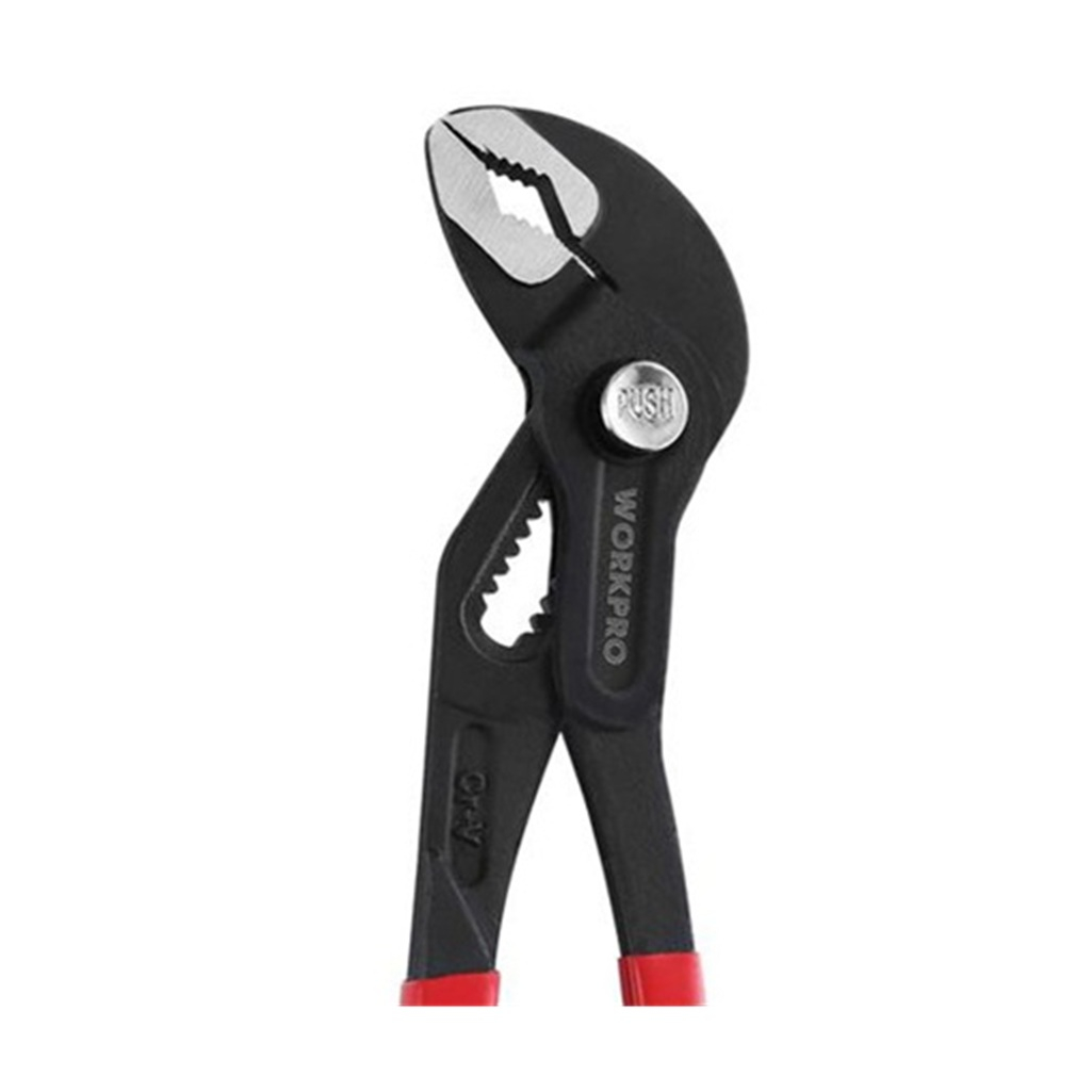 Клещи переставные Workpro WP231156 с кнопкой быстрой регулировки, сталь, 300 мм