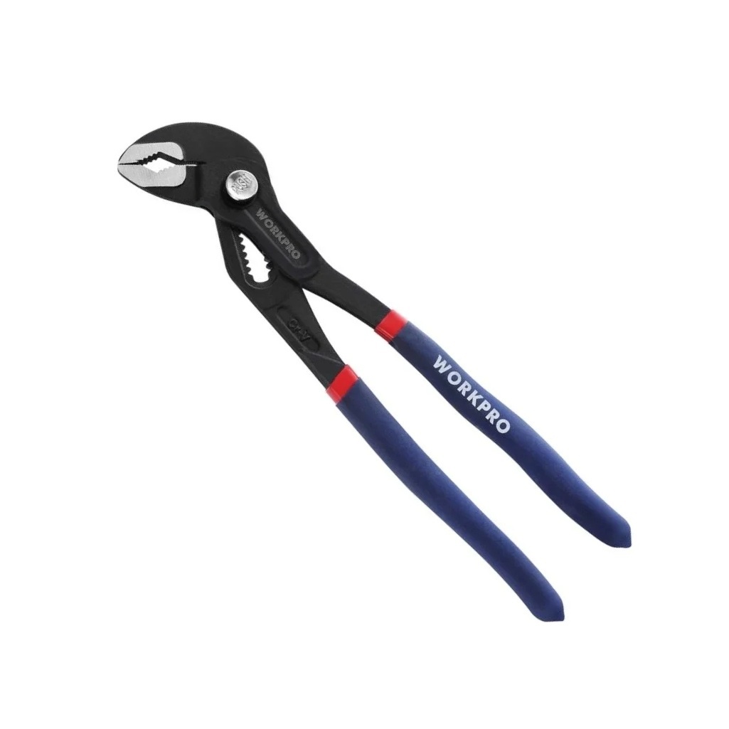 Клещи переставные Workpro WP231156 с кнопкой быстрой регулировки, сталь, 300 мм
