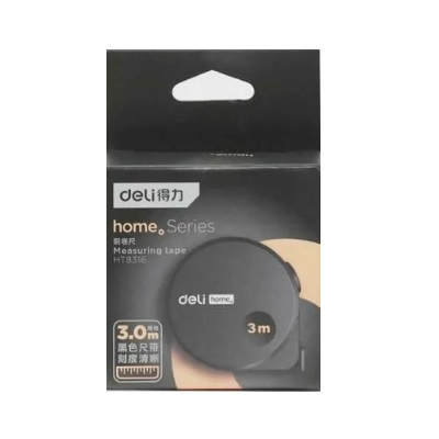 Рулетка Home Series Gray Deli HT8316C 3м 16мм эксклюзивный дизайн, высококачественный корпус 