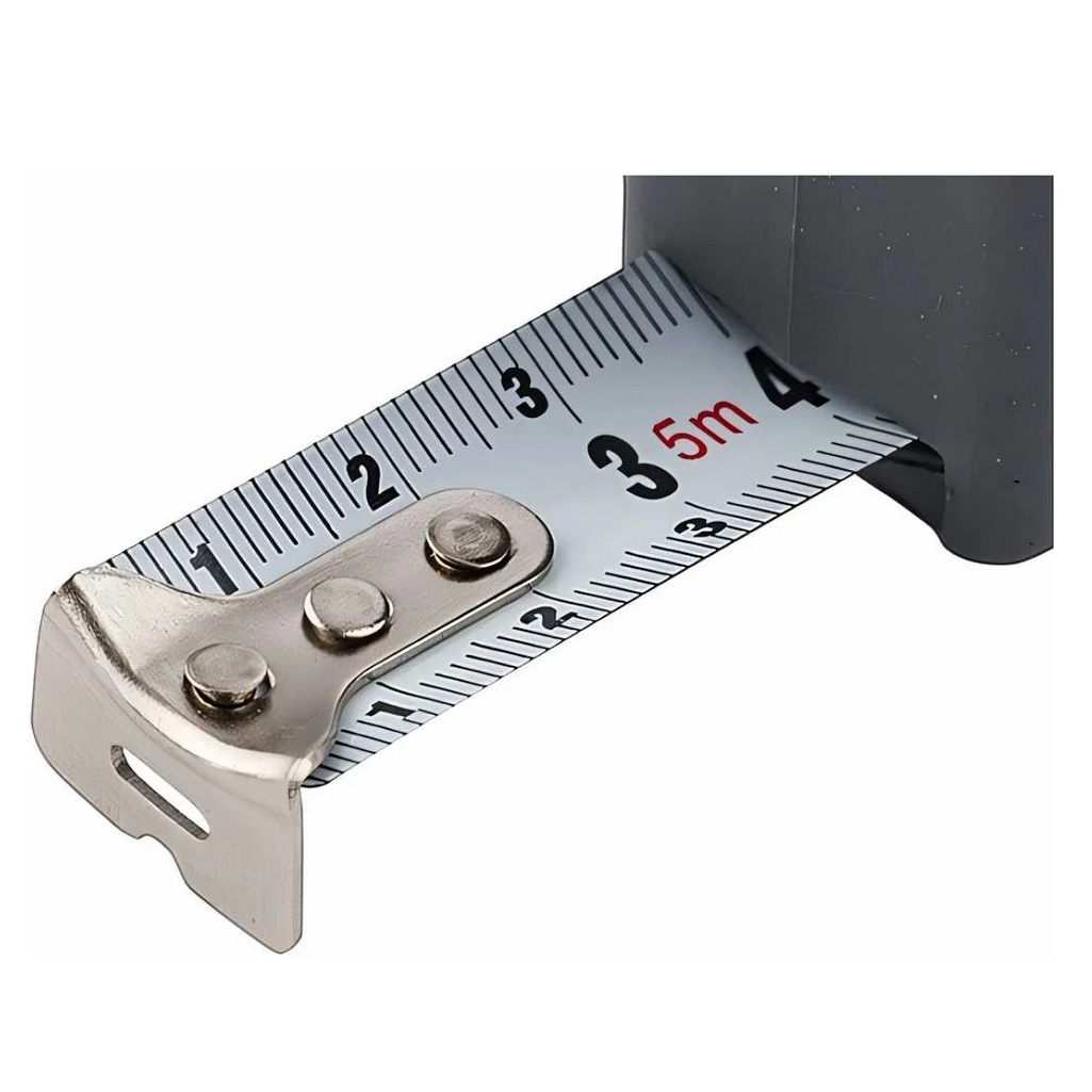 Рулетка Matrix Fine 31017, 5 м х 19 мм, пластиковый корпус, четкая разметка шкалы, фиксатор ленты