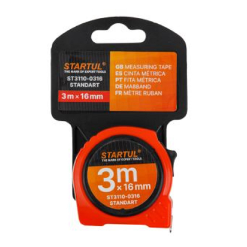 Рулетка Startul ST3110-0519 3 м х 16 мм Для измерительных или разметочных работ