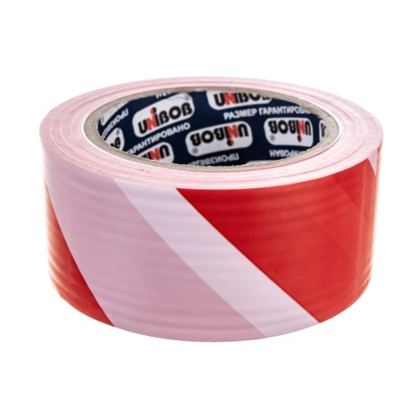 Лента Unibob сигнальная бело-красная 50мм х 150м 211777