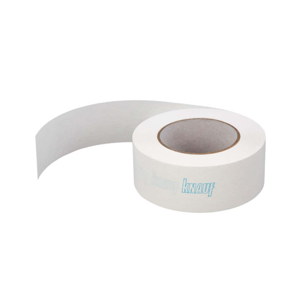 Лента бумажная Кнауф-Курт, армирующая, 52 мм х 25 м, для швов, для гипсокартона
