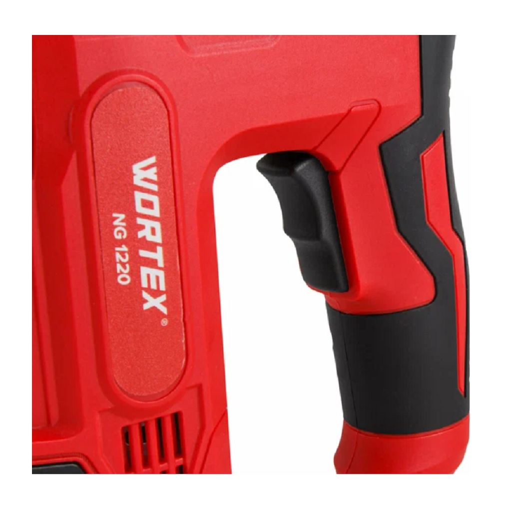 Пистолет гвоздезабивной аккумуляторный Wortex NG 1220, скобы 110 F, красный