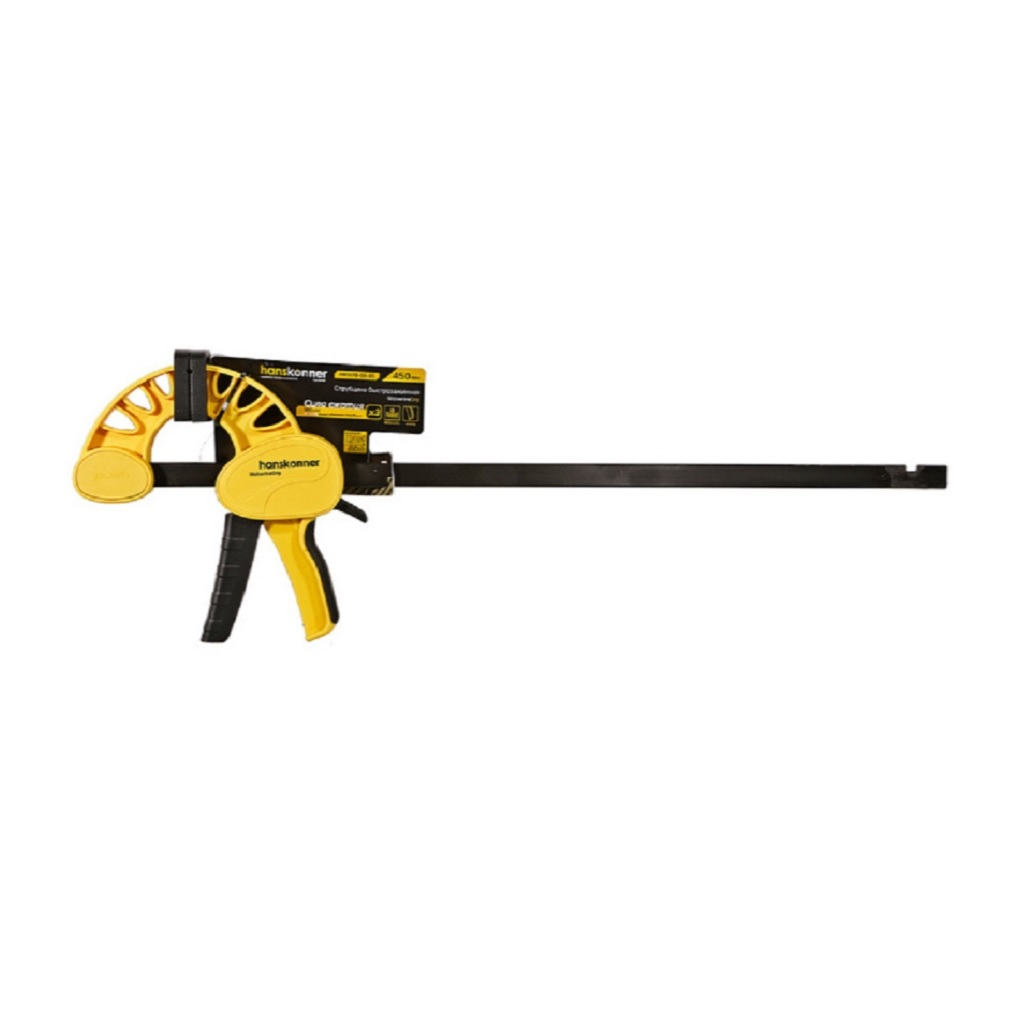 Струбцина быстрозажимная Hanskonner HK1078-08-45, 180-200 кгс, 450 мм