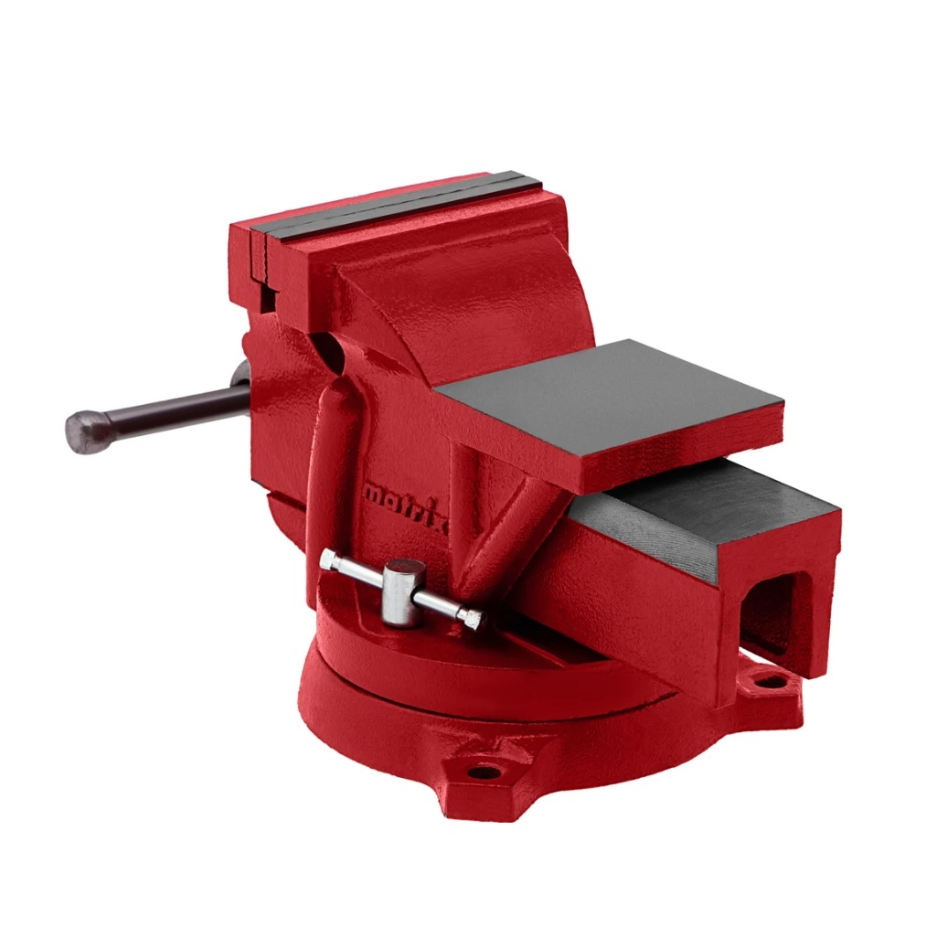 Тиски слесарные поворотные Matrix 125 мм 18601 с наковальней Для захвата и фиксации различных деталей