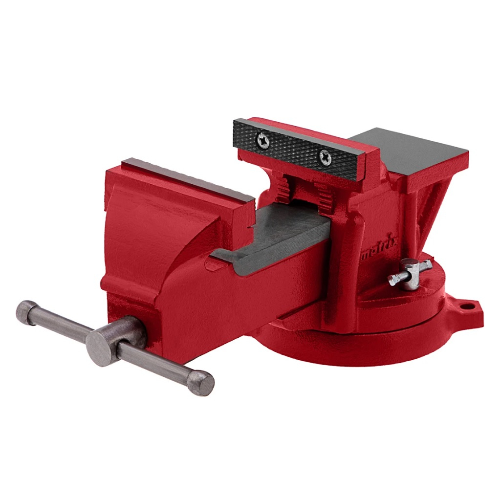 Тиски слесарные поворотные Matrix 125 мм 18601 с наковальней Для захвата и фиксации различных деталей