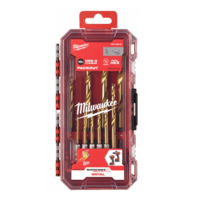 Набор сверл Milwaukee Red Hex, 10 шт 4932493865