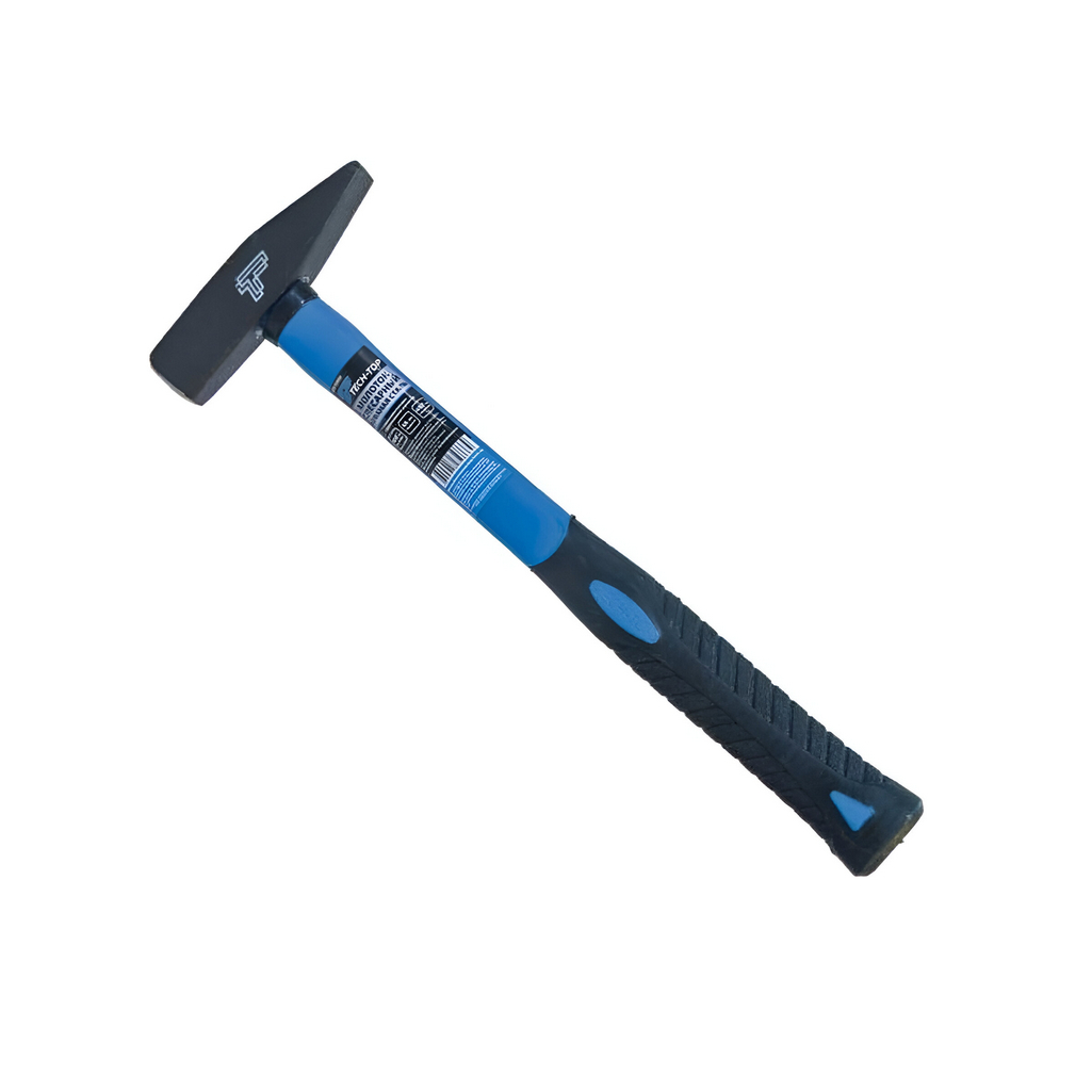 Молоток Tech-Top 120-0100, с квадратным бойком и обрезиненной ручкой 100 г
