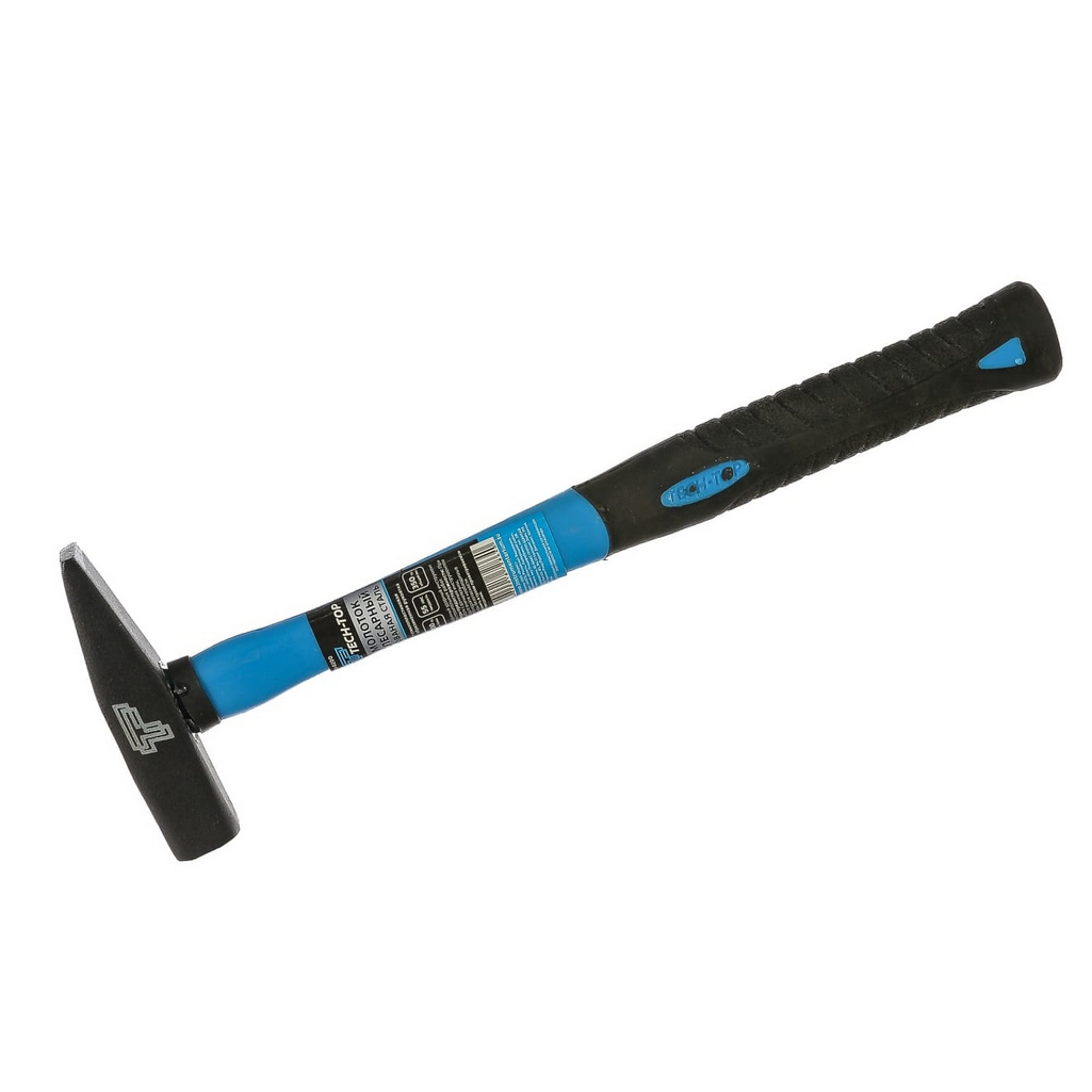 Молоток Tech-Top 120-0200, с квадратным бойком и обрезиненной ручкой 200 г