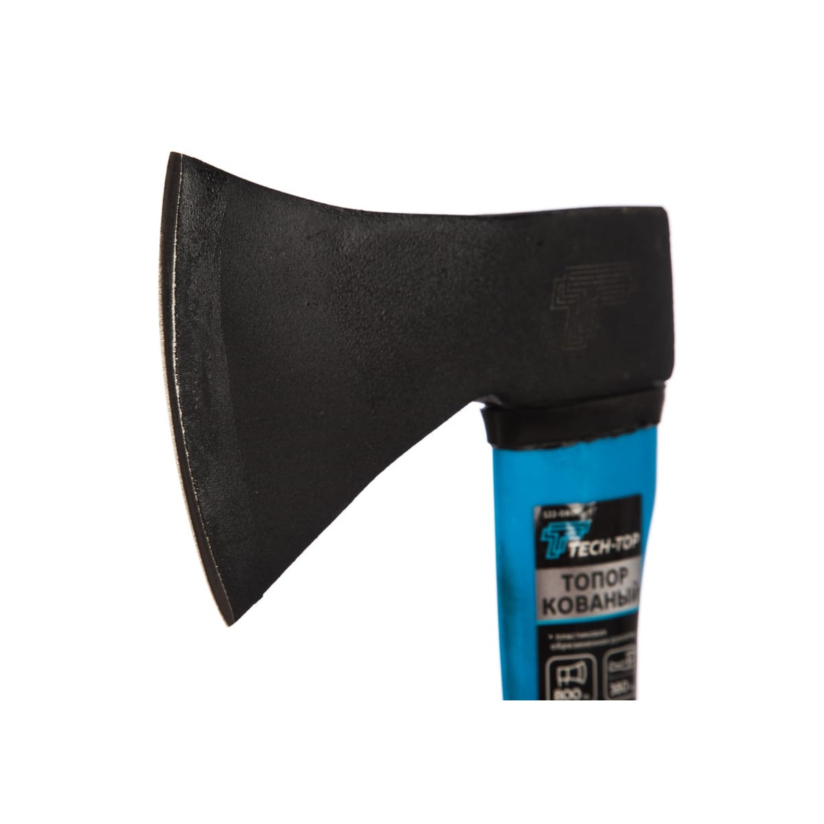 Топор Tech-Top 122-0800, универсальный с обрезиненной рукояткой, 800 г