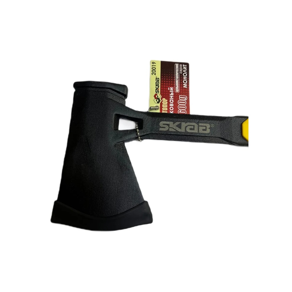 Топор универсальный Skrab 20019 кованый, двухкомпонентная рукоятка, 600 г