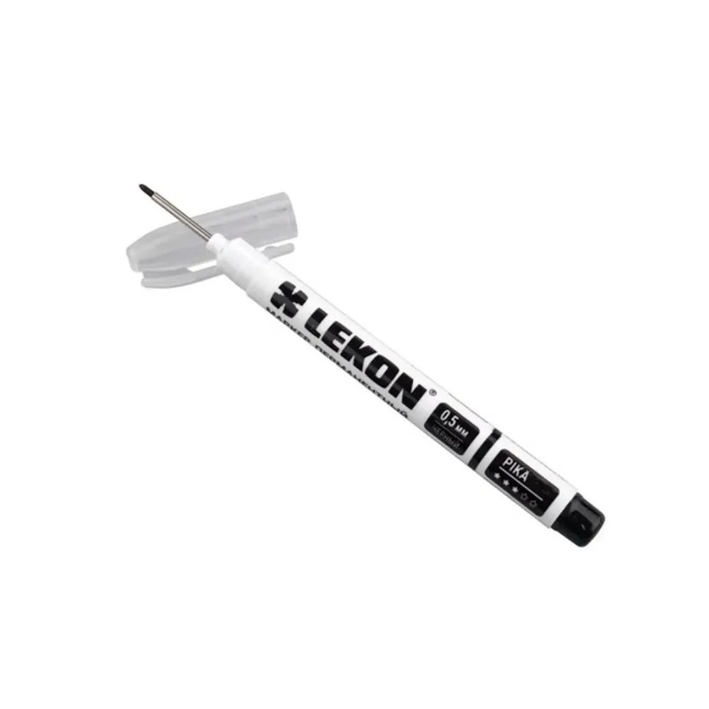 Маркер перманентный Lekon Pika удлиненный наконечник, черный