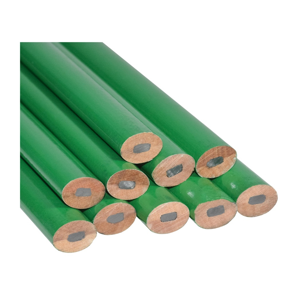 Карандаш строительный Lekon 014014 овальный, зеленый, 175 мм