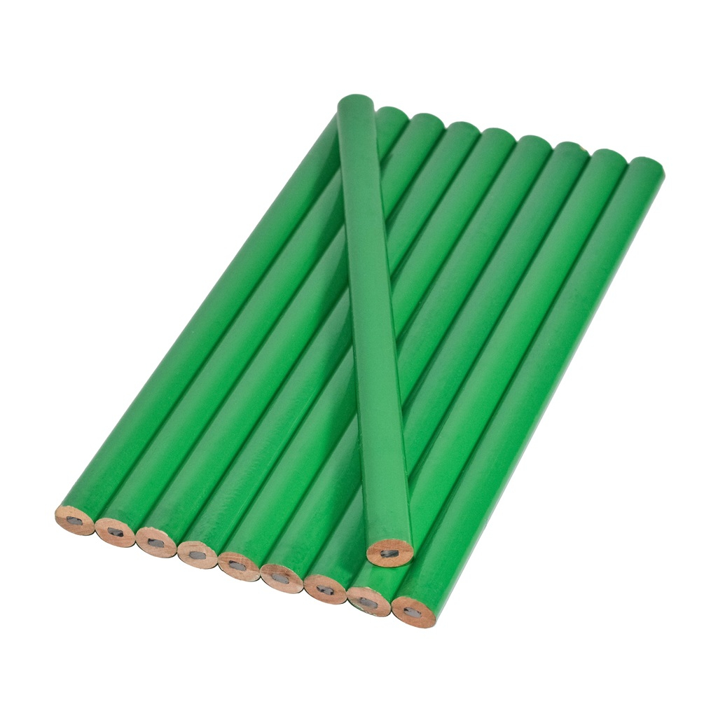 Карандаш строительный Lekon 014014 овальный, зеленый, 175 мм