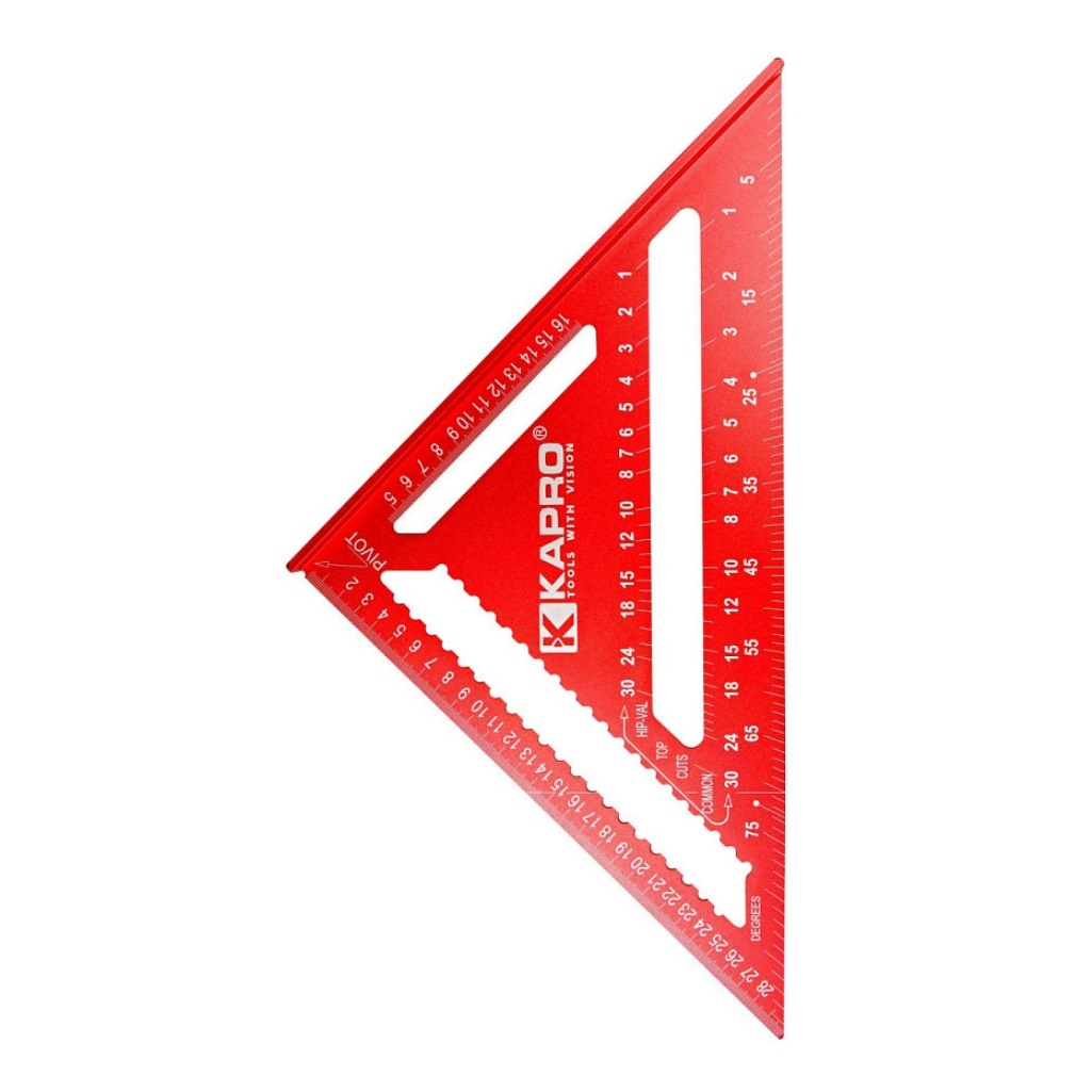 Угольник Kapro Свенсона 446-30, 30 см, алюминиевый сплав, угол измерения 30, 45, 90 градусов