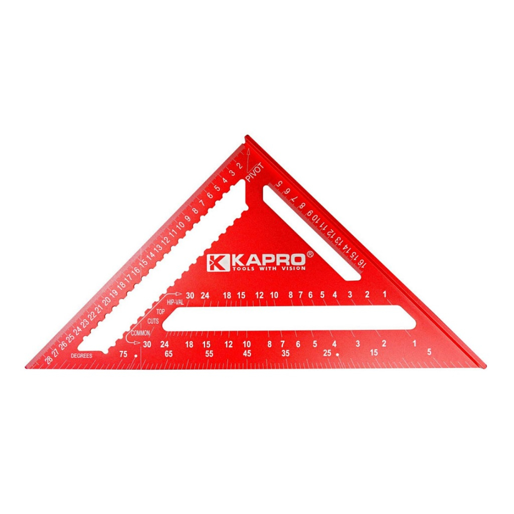 Угольник Kapro Свенсона 446-30, 30 см, алюминиевый сплав, угол измерения 30, 45, 90 градусов