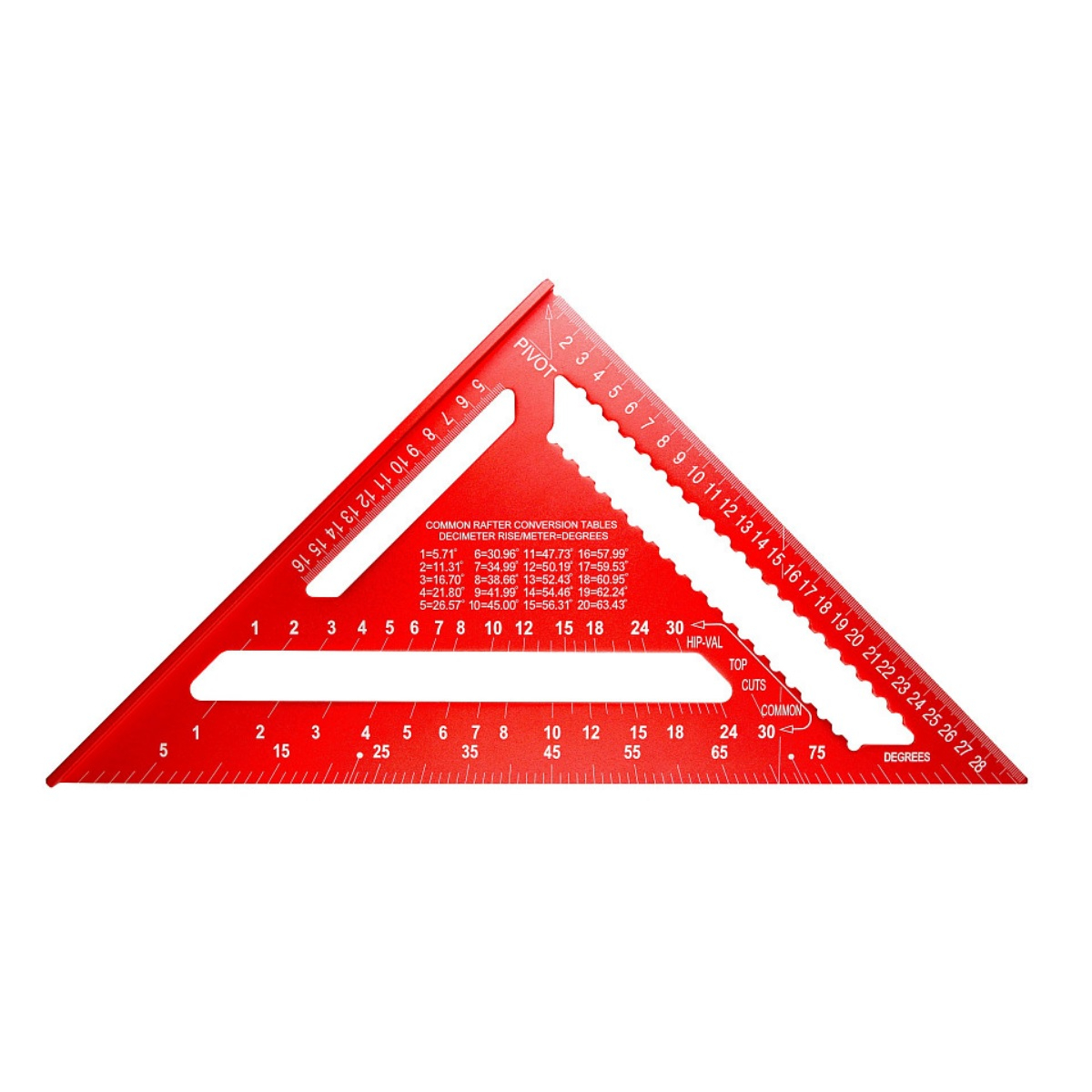 Угольник Kapro Свенсона 446-30, 30 см, алюминиевый сплав, угол измерения 30, 45, 90 градусов