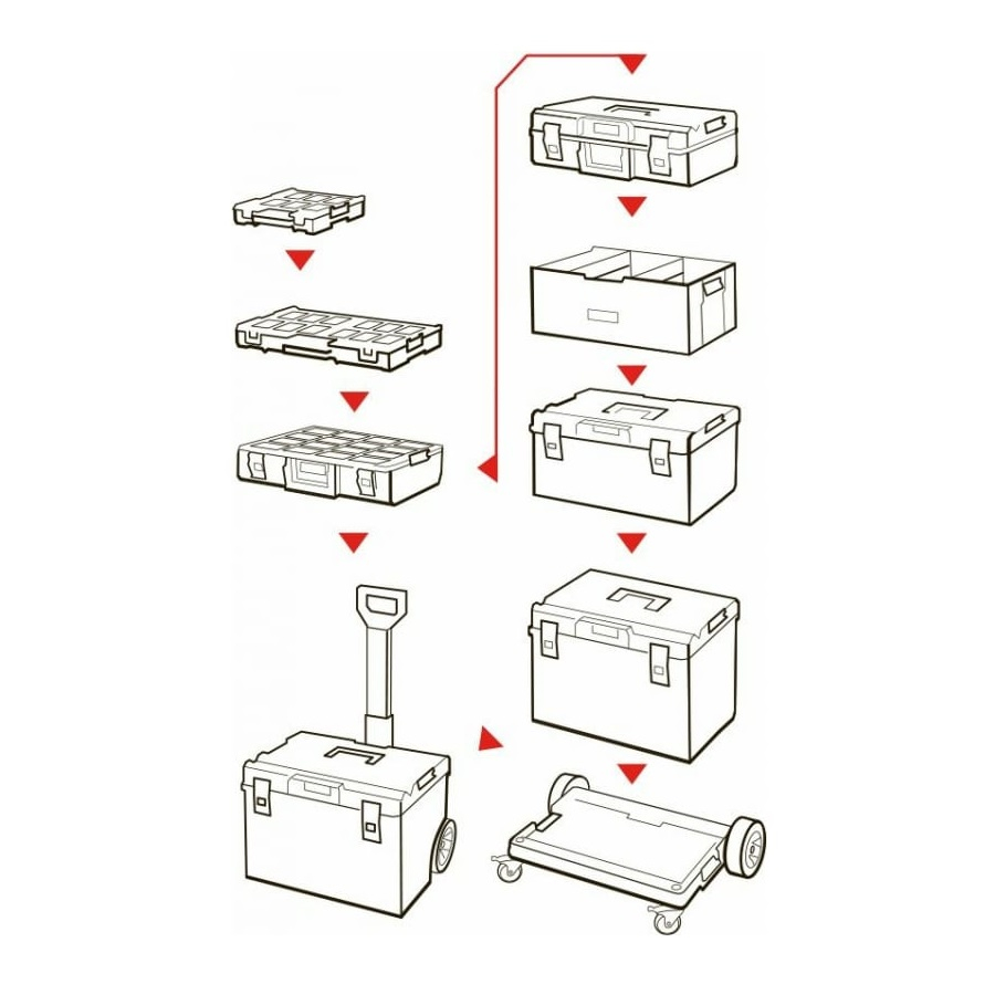 Ящик для инструмента QBRICK System One 450 Technik 585x385x420 мм