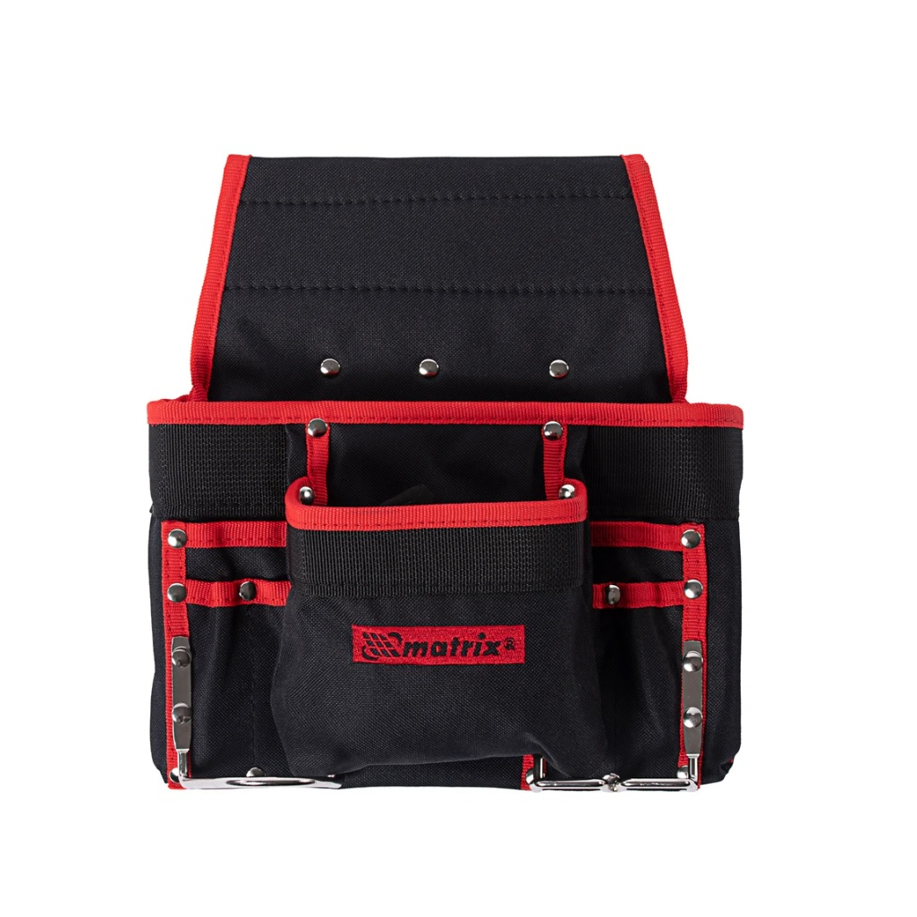 Подсумок поясной Matrix 90242, 8 карманов, держатель для молотка, для клещей