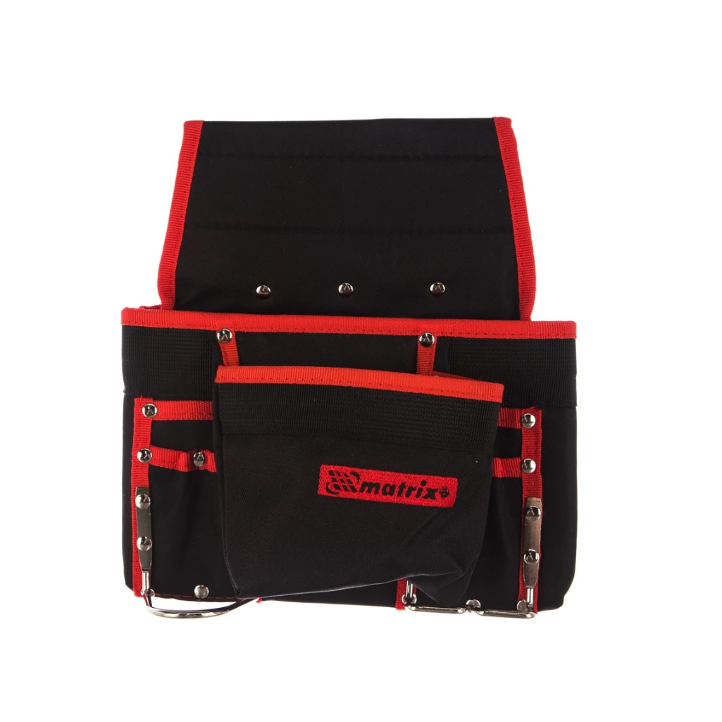 Подсумок поясной Matrix 90242, 8 карманов, держатель для молотка, для клещей