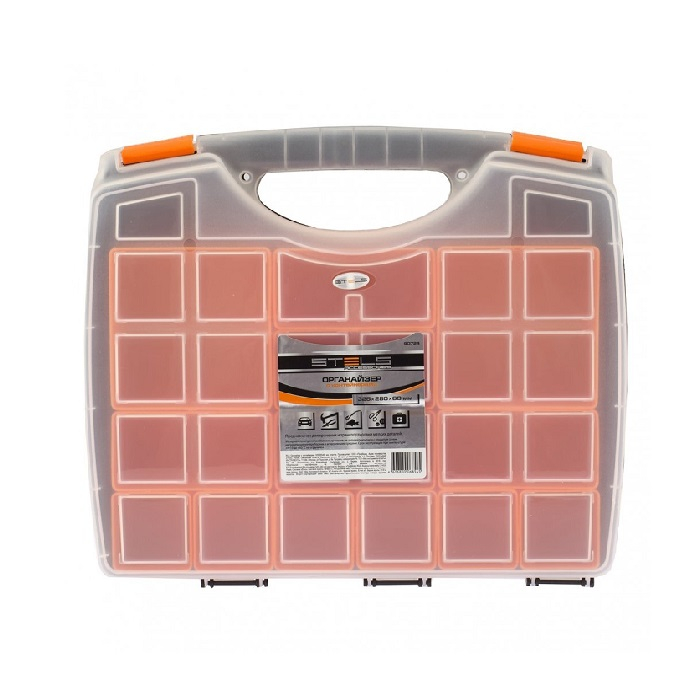 Органайзер Stels с секционными контейнерами для инструментов и метизов, 325х280х60 мм