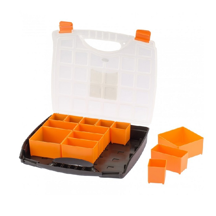 Органайзер Stels с секционными контейнерами для инструментов и метизов, 325х280х60 мм