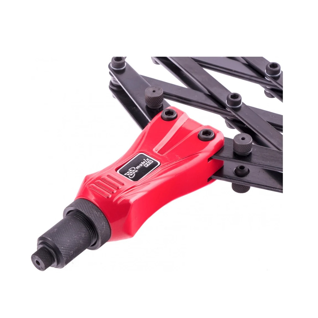 Заклепочник Matrix 40548, 810 мм Гармошка, усиленный, заклепки - 2.4, 3.2, 4.0, 4.8, 6.4 мм