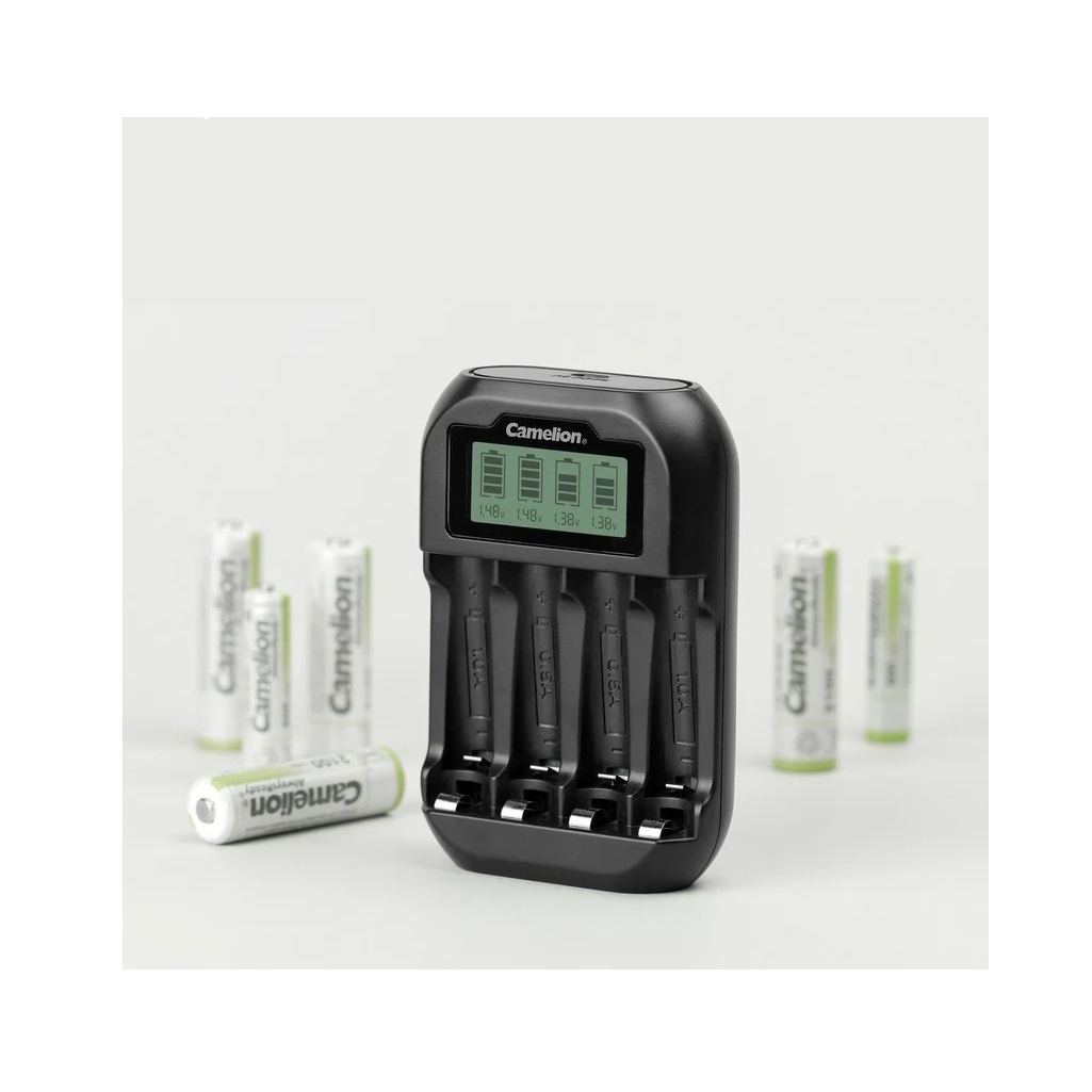 Устройство зарядное Camelion ВС-1046 для аккумуляторов AA/AAA, с индикацией, 4 слота