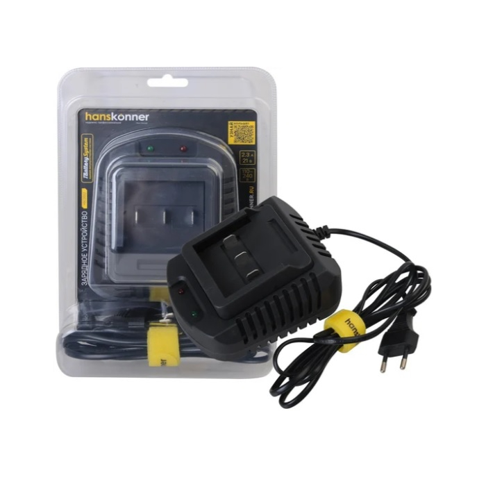 Зарядное устройство Hanskonner 1BatterySystem HBC2002 Platinum 18 В 2,3 А
