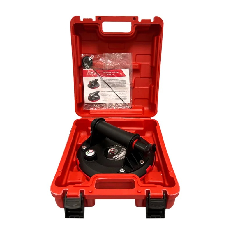 Присоска с ручной помпой и манометром Diam 205 мм