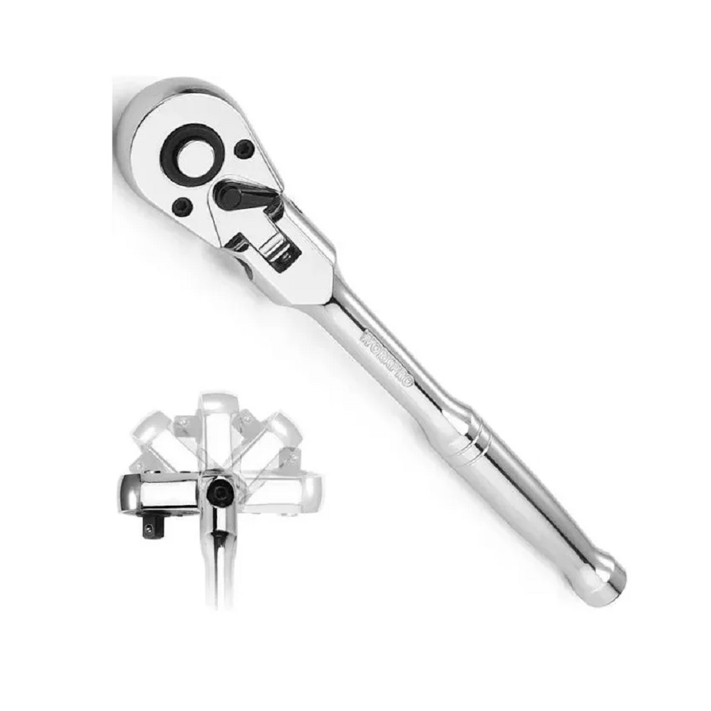 Трещотка Workpro WP271029 1/2 удлиненная, с поворотной головкой