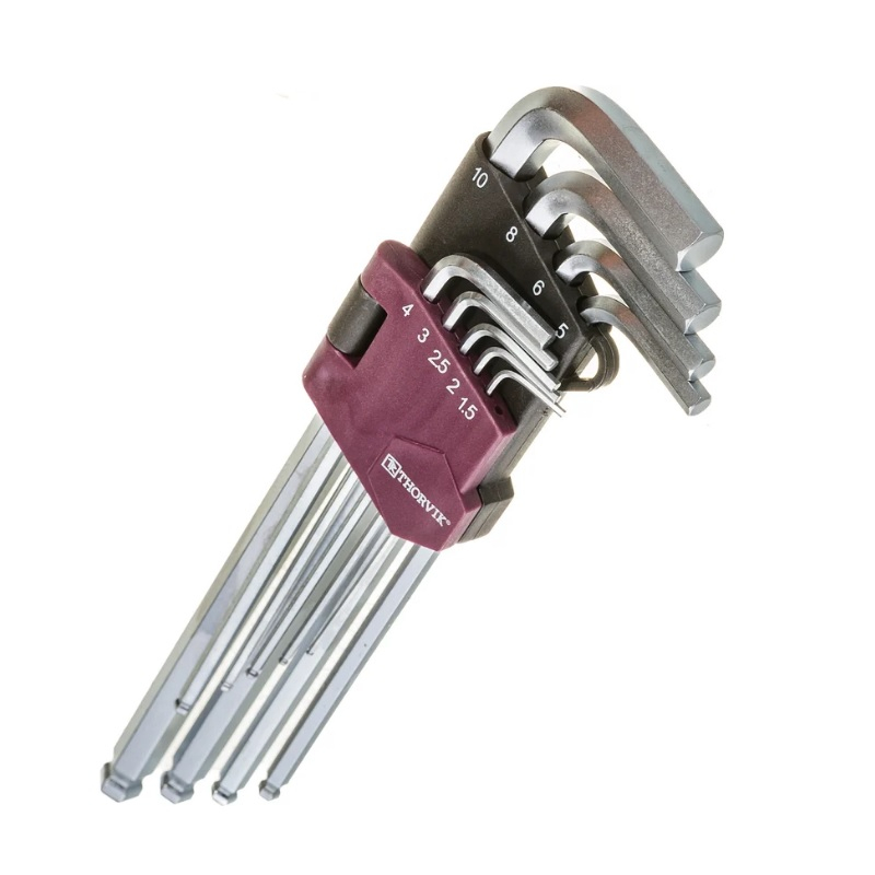Комплект шестигранников Thorvik HKLB9S 53087
