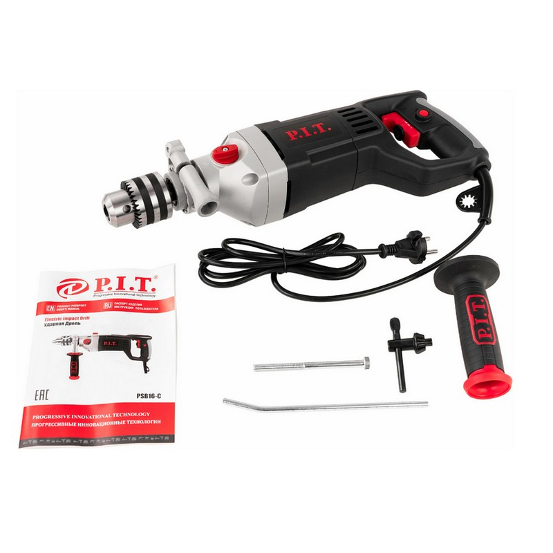Дрель ударная P.I.T. PSB16-C1, 1100 Вт