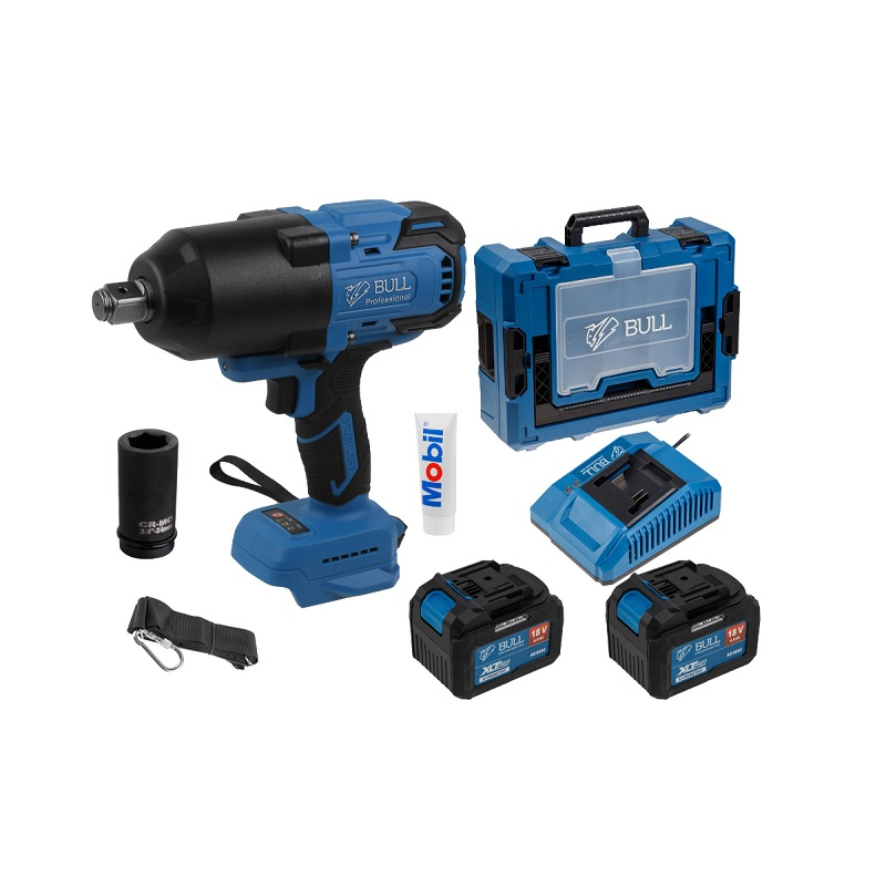 Аккумуляторный гайковерт Bull SC 1810, 18 В, 1500 Hм, 1 акк х 6,0 Ah+з.у