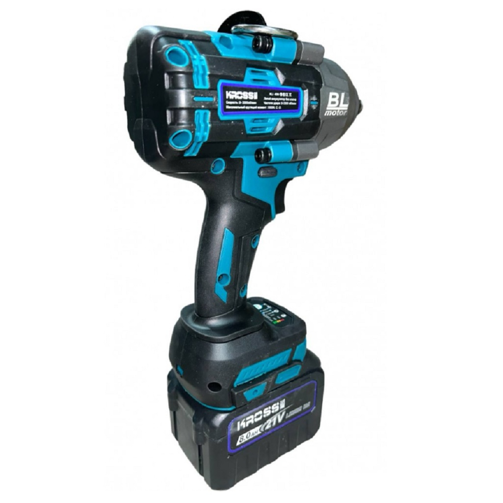 Гайковерт аккумуляторный Kross KLi 40M, 21В, 1000 Hм, 2 акк. х 4,0Ah+з.у.