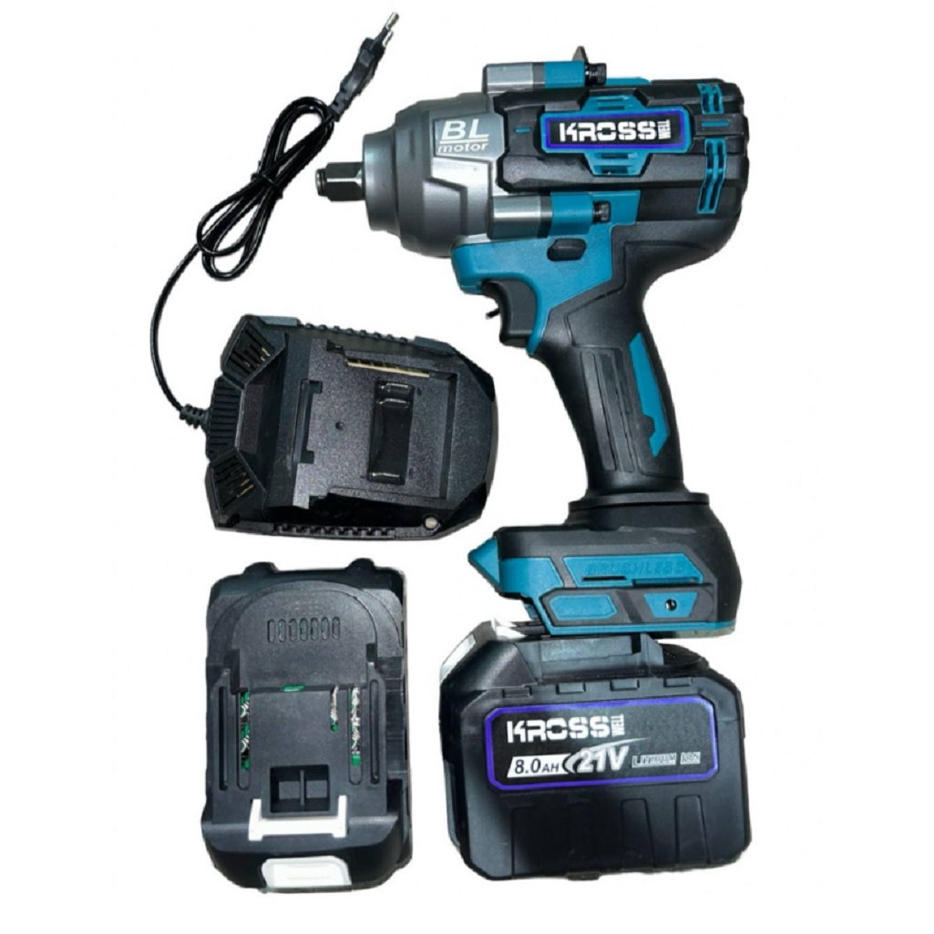 Гайковерт аккумуляторный Kross KLi 40M, 21В, 1000 Hм, 2 акк. х 4,0Ah+з.у.