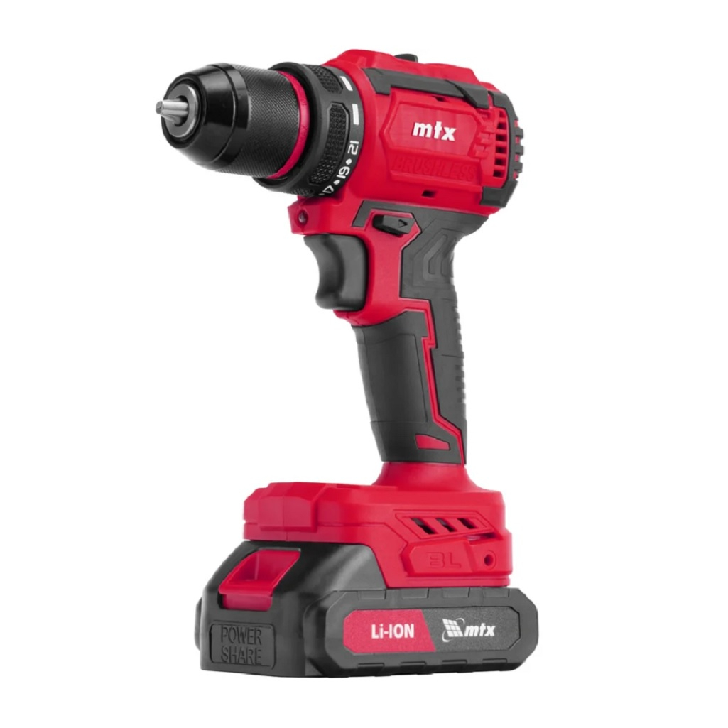 Дрель-шуруповерт аккумуляторная MTX CDS-BL-20, 18В, 2 акк. х 2,0 Ah+з.у 26187