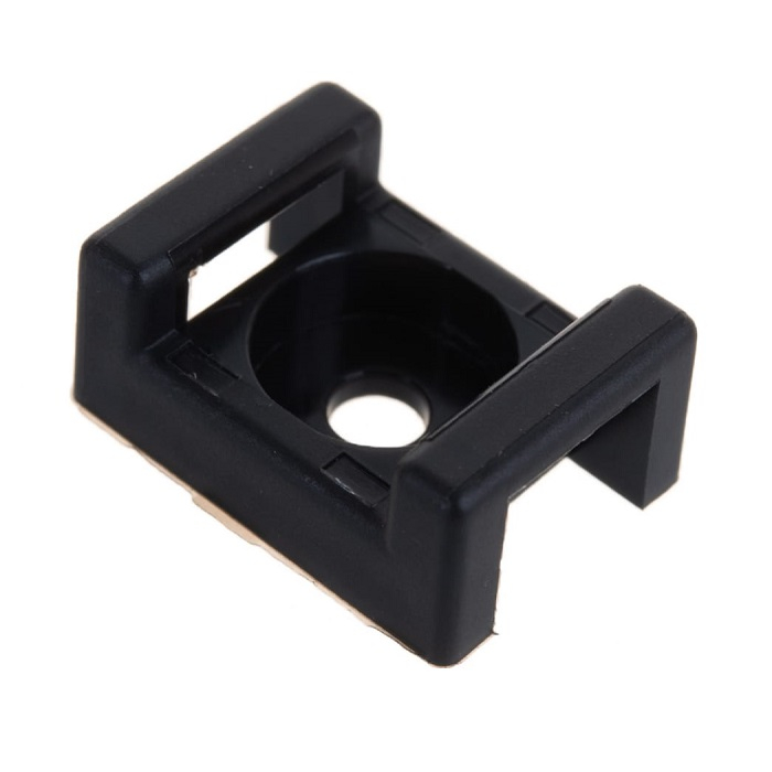 Площадка для крепления стяжки Rexant  16х22.2мм черная (уп.100шт) 07-2103