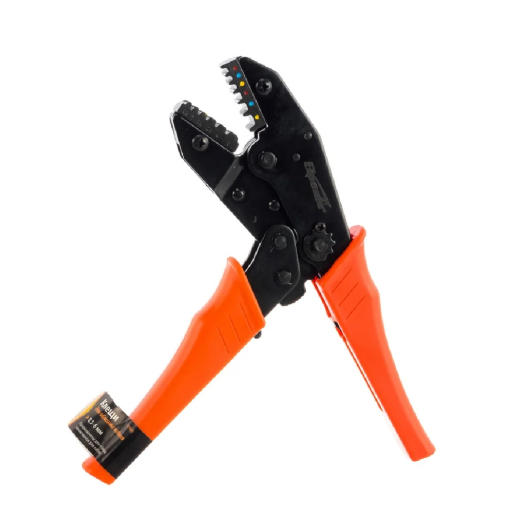 Клещи Для обжима электрокабеля Sparta 0.5-6 мм Для снятия изоляции 177065
