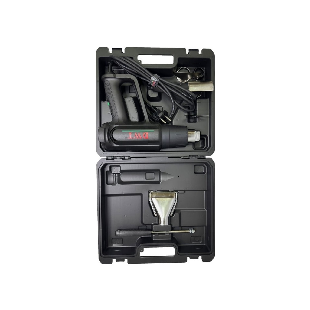 Фен технический DWT HLPP20-600 KV BMC, 2000 Вт, ступенчатая регулировка, 4 насадки