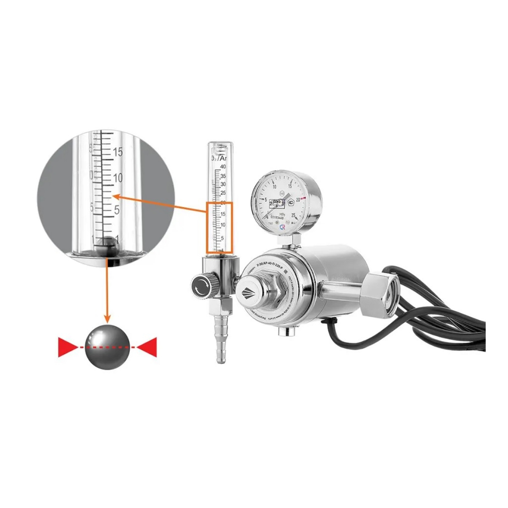 Регулятор расхода газа универсальный Сварог У-30/АР-40-П-220-Р, 94147
