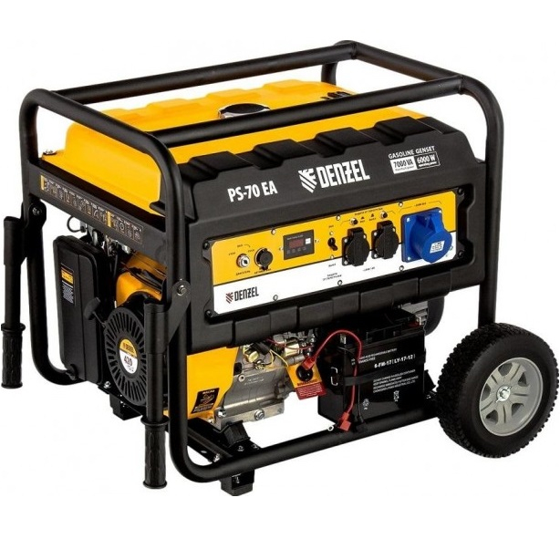 Генератор бензиновый синхронный DENZEL PS 70EA 946894, 6.0 кВт