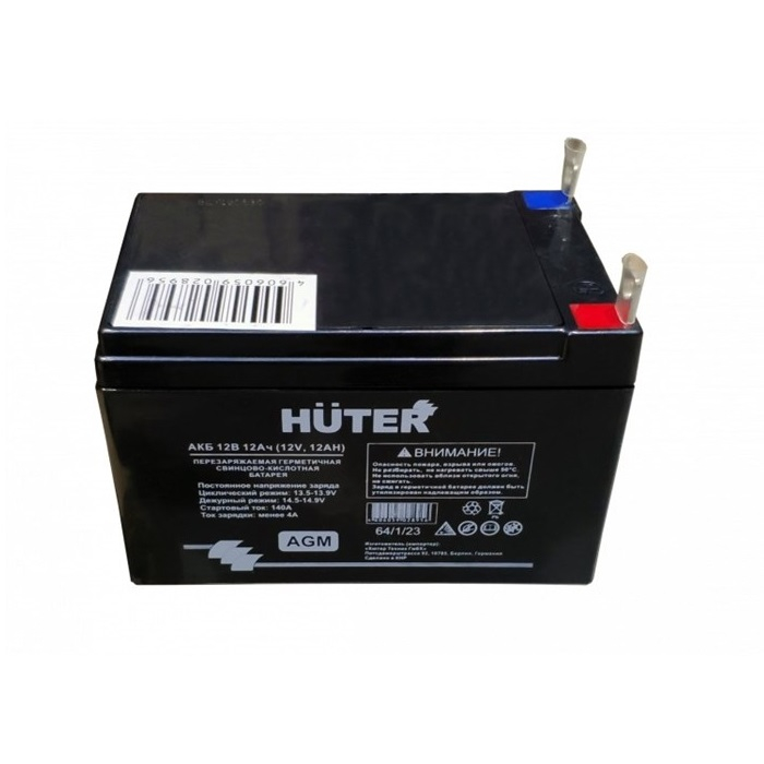 Батарея аккумуляторная  Huter 12В 12Аh для генератора