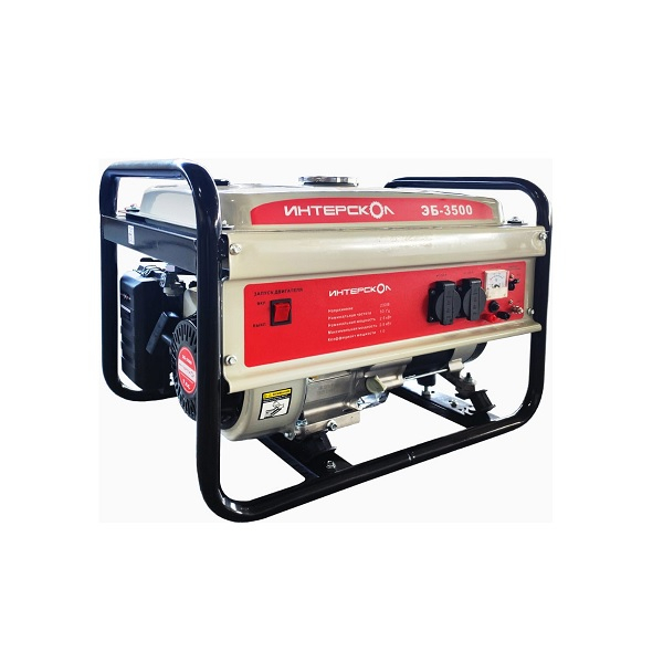 Генератор бензиновый синхронный Интерскол ЭБ-3500 2.5 кВт
