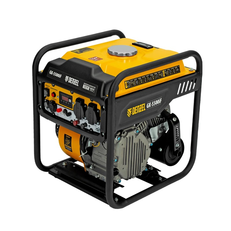 Генератор бензиновый инверторный Denzel GK-5500iF 94709, 5.0 кВт